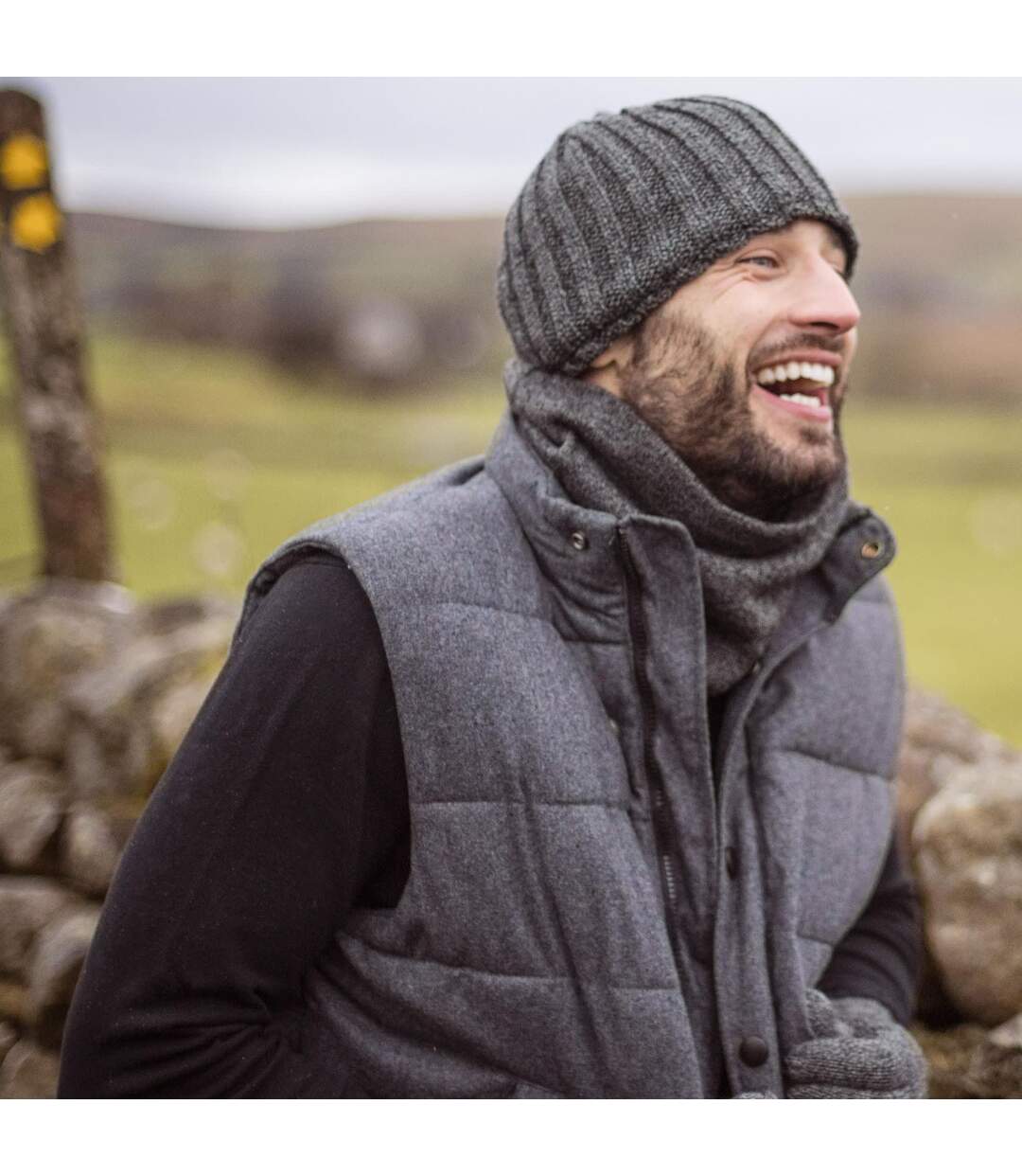 Bonnet Homme Thermique Hiver avec Doublé Polaire-5