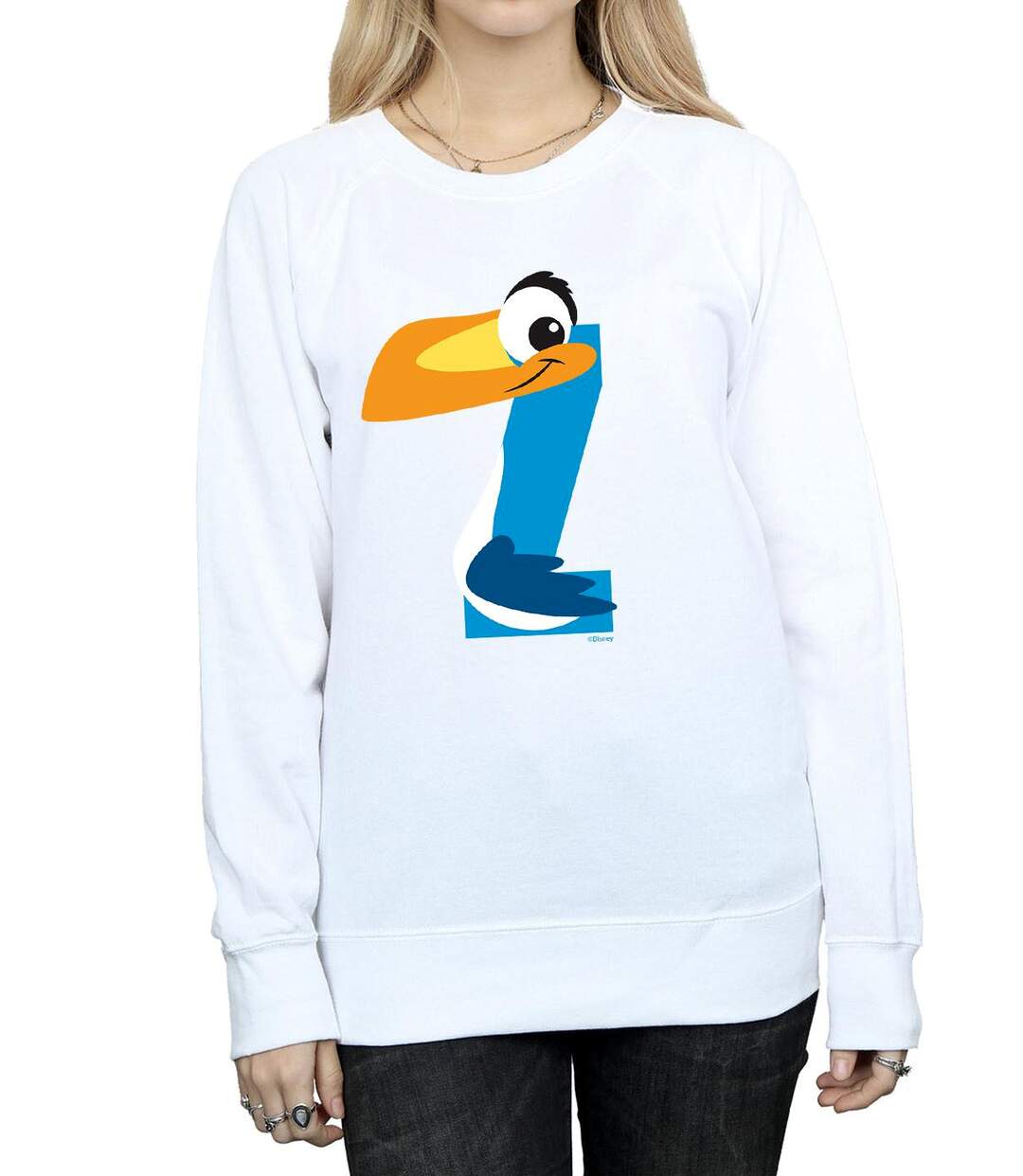 Disney Sweat-shirt Womens/Ladies Alphabet Z Is For Zazu (Blanc) - UTBI22065-3