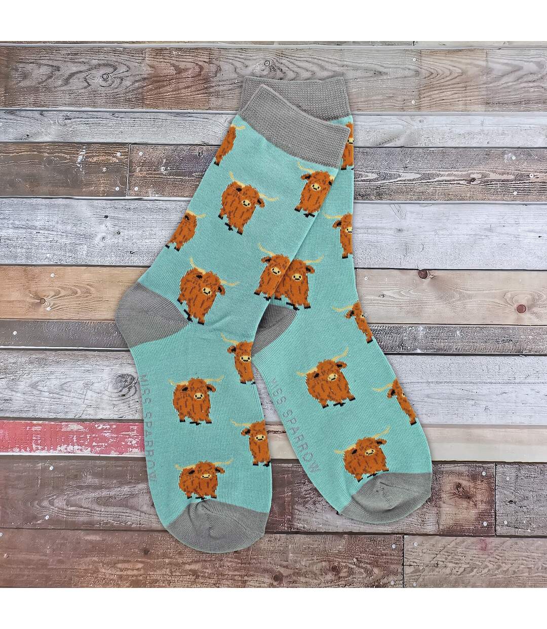 Chaussettes de vache Highland pour dames | Chaussettes fantaisie en bambou-4