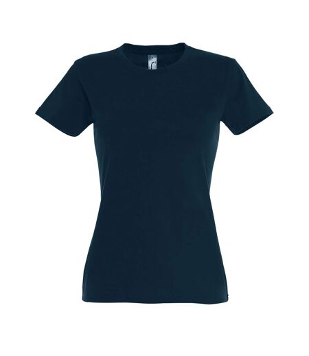 SOLS - T-shirt manches courtes IMPERIAL - Femme (Bleu pétrole) - UTPC291