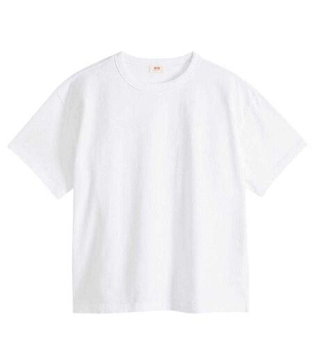 Womens/ladies Vintage Cotton T-shirt Bright White Levis