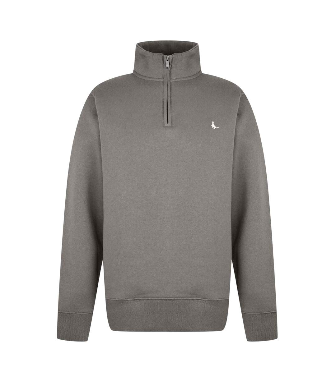 Mens Barchester Quarter Zip Sweatshirt Slate Jack Wills-1