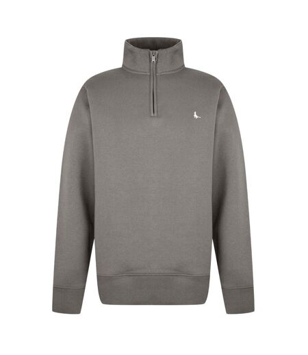 Mens Barchester Quarter Zip Sweatshirt Slate Jack Wills
