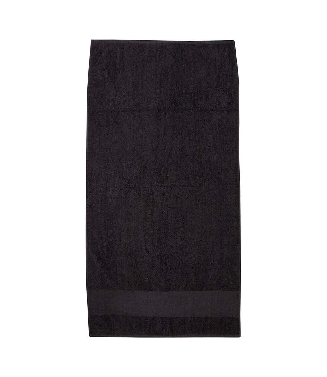 Printable border hand towel black Towel City-1