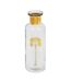 Vase Bouteille Déco Tropical Boudoir 22cm Transparent-1