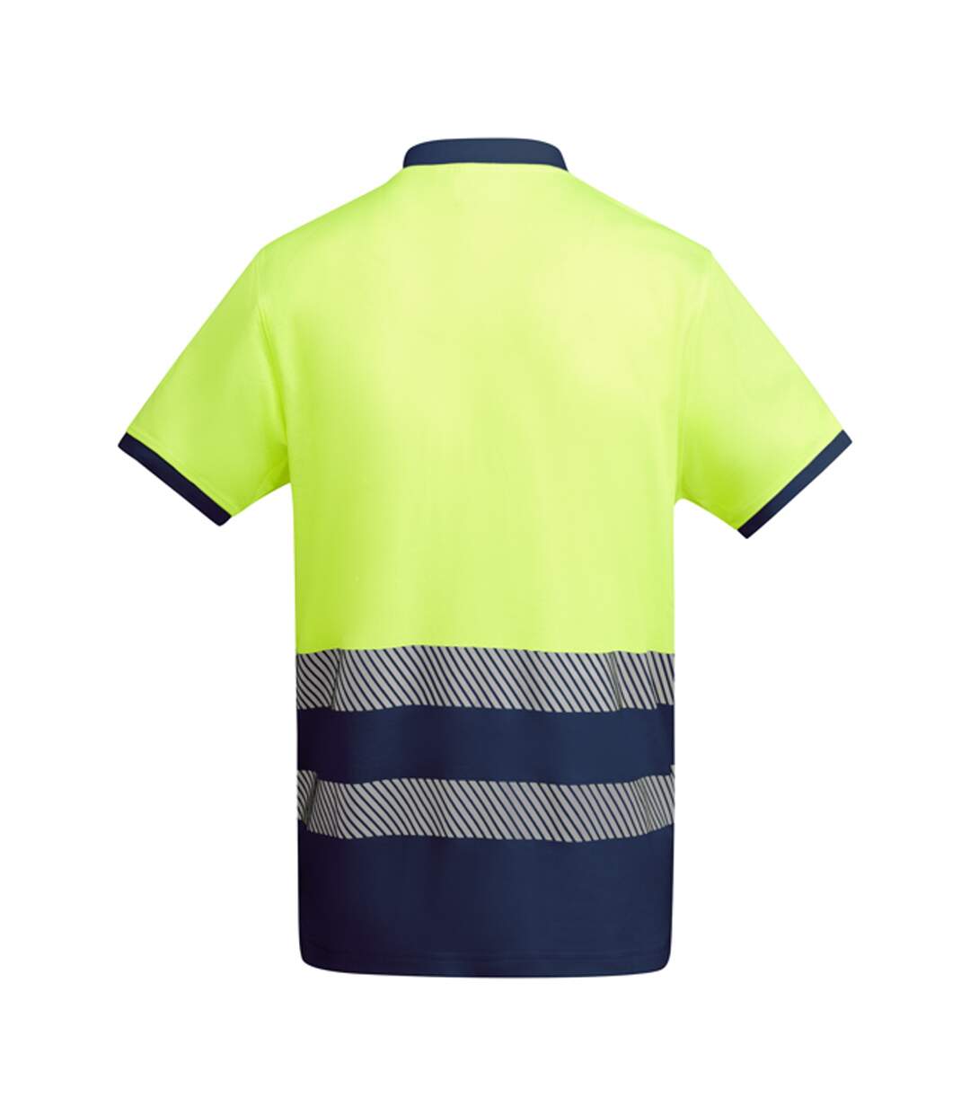 Polo Haute Visibilité Atrio Homme Bleu Marine Jaune Fluo Roly Workwear-2