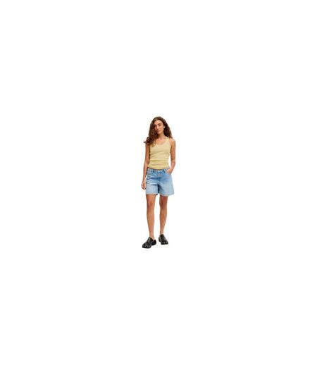 Womens/ladies Frida Ribbed Tank Top Sunlight JJXX