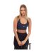 Womens/ladies Series-3 Active Sports Bra Navy Skins-4