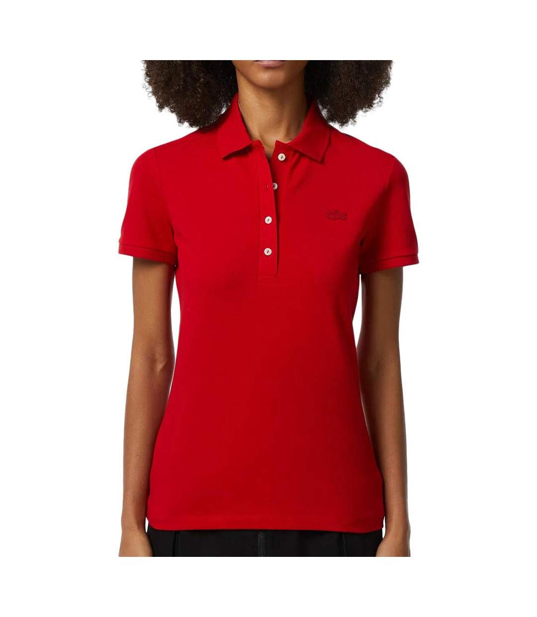 Polo rouge femme lacoste pf5462 - 34-1