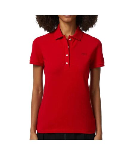 Polo rouge femme lacoste pf5462 - 34
