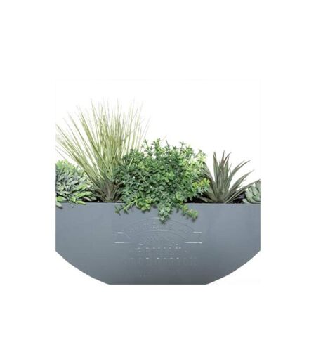 Décoration Murale à Suspendre Plante 44cm Gris