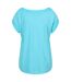 Womens/ladies Striped Boat Neck Short-sleeved T-shirt Seascape Regatta-2