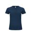 T-shirt Femme Bleu Marine Foncé Clique-1