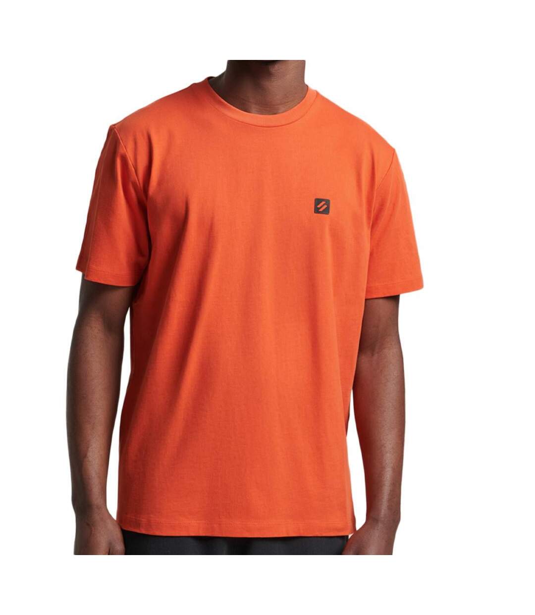 T-shirt Orange Homme Superdry Tech - XS