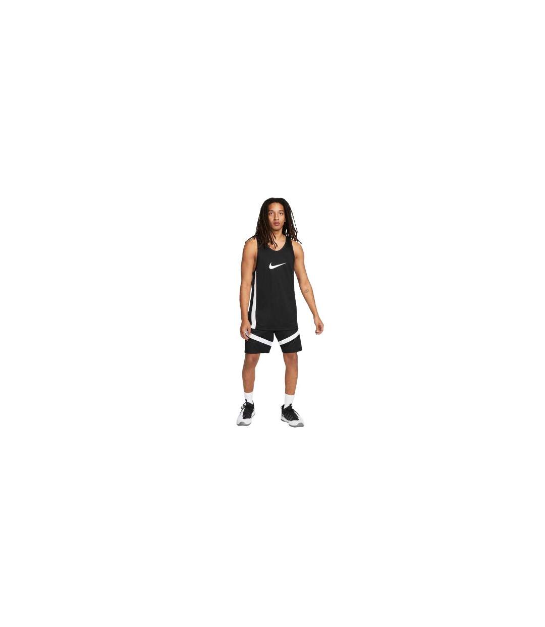 Mens Icon Dri-fit Basketball Jersey Black Nike-1