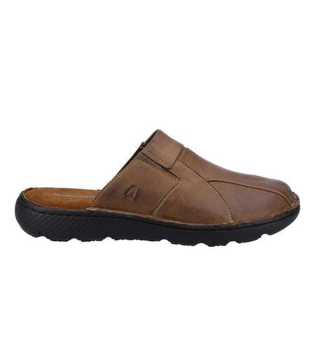 Mens Carson Leather Mules Brown Hush Puppies