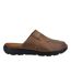 Mens Carson Leather Mules Brown Hush Puppies-2