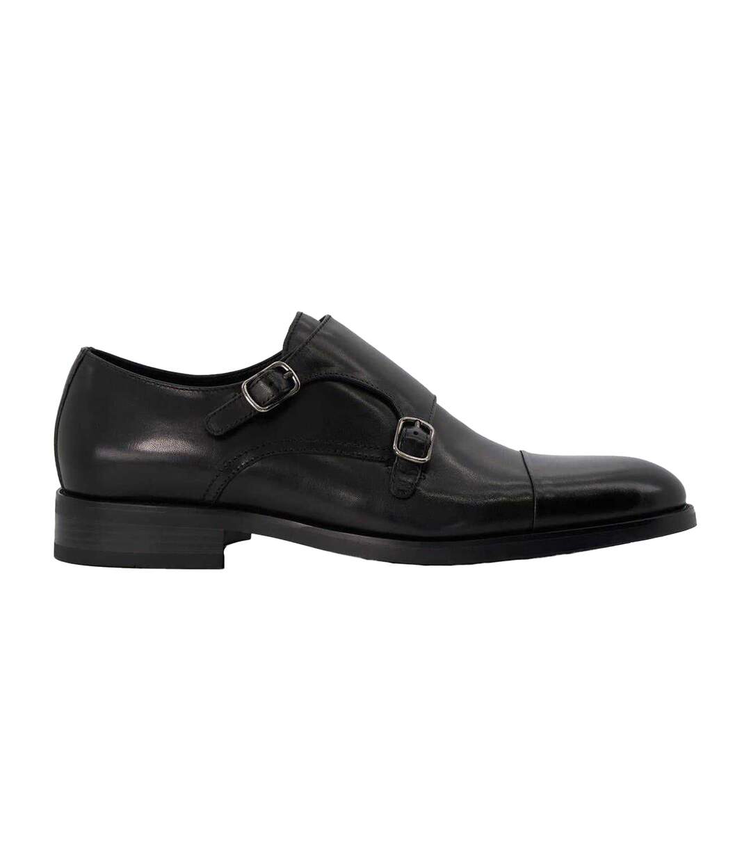 Mens Sullivan Monk Leather Shoes Black Dune London-3