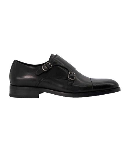 Mens Sullivan Monk Leather Shoes Black Dune London