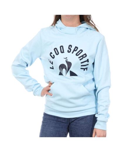 Sweat à capuche bleu ciel femme le coq sportif n°34
