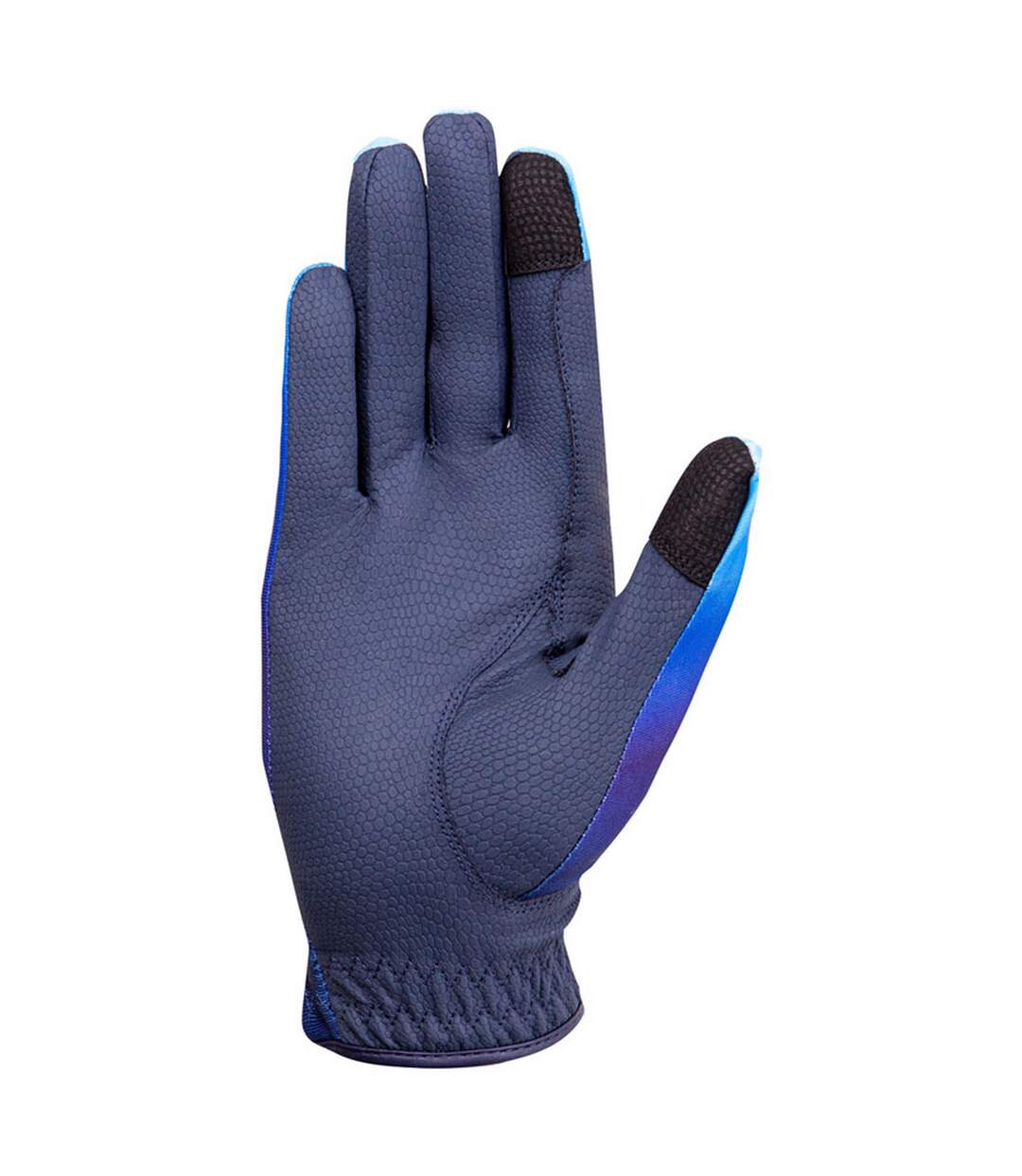 Ombre Riding Gloves Navy Ocean Blue Hy-2