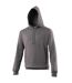 Sweat À Capuche College Adulte Charbon Awdis-2