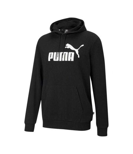 Sweat À Capuche Motif/style Gros Logo Ess Homme Noir Puma