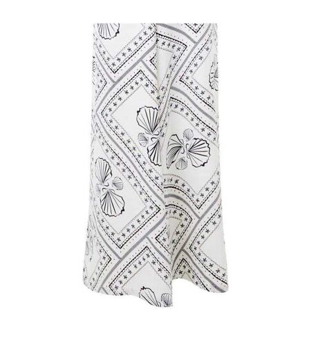 Combinaison Motif/style Géométrique Femme Blanc Noir French Connection
