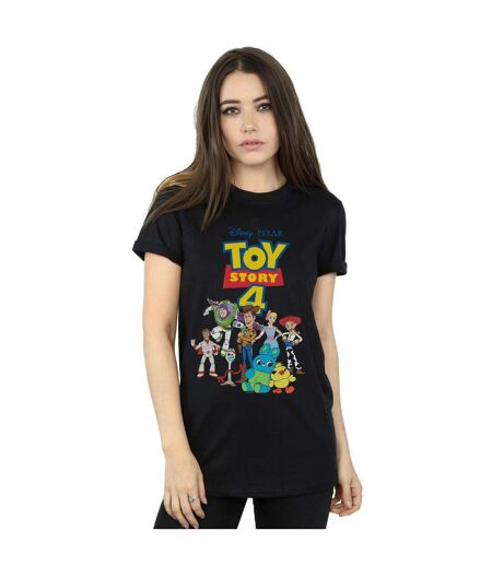 Disney Femme/Les femmes - Toy Story 4 Crew Cotton Boyfriend T-Shirt (Noir) - UTBI46965