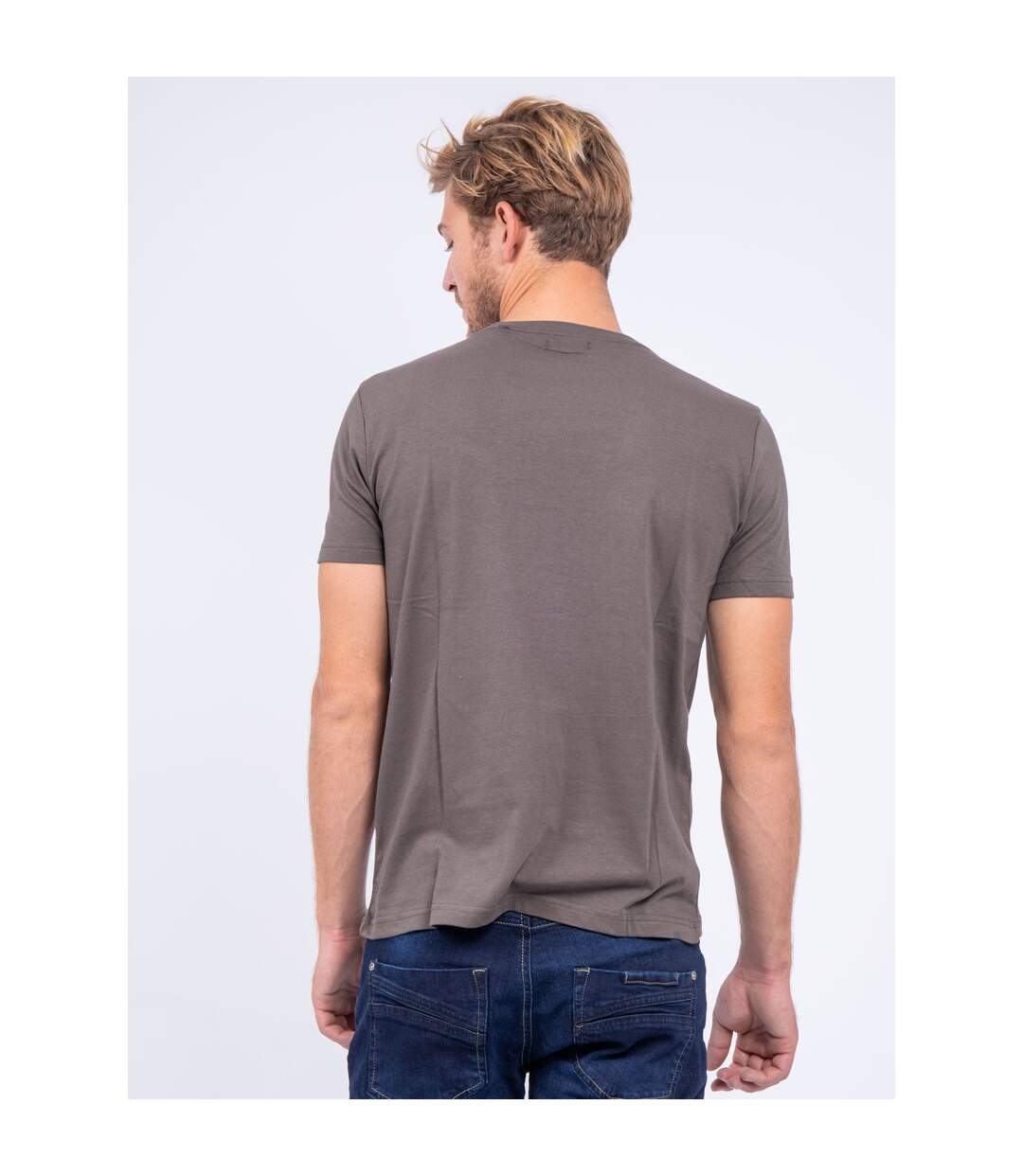 T-shirt col rond pur coton JORDY-2