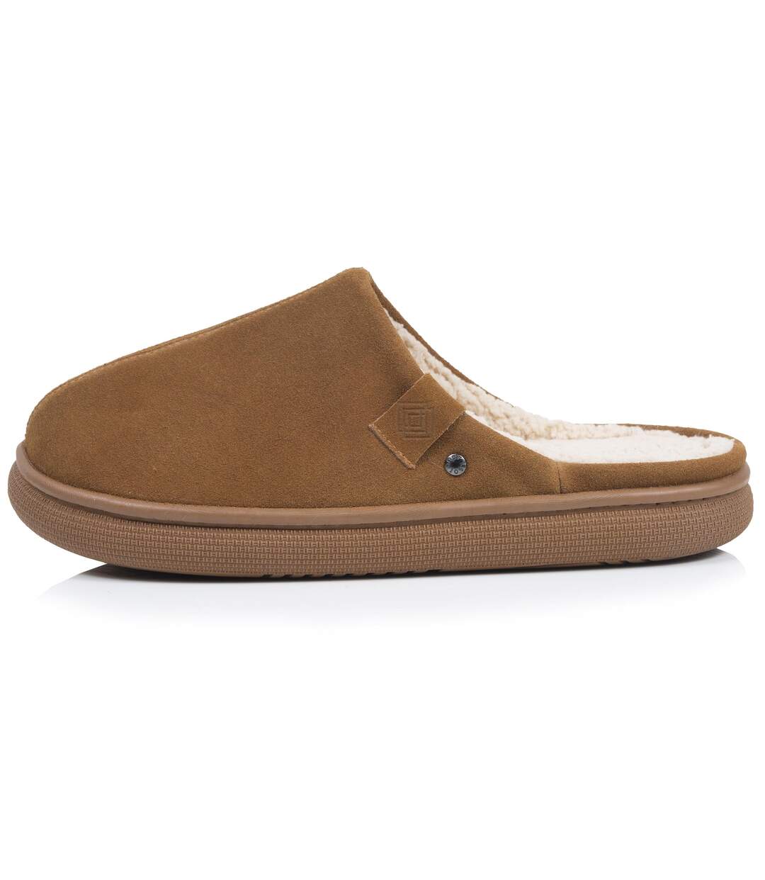 Isotoner Chaussons Mules homme cuir extra confort-3