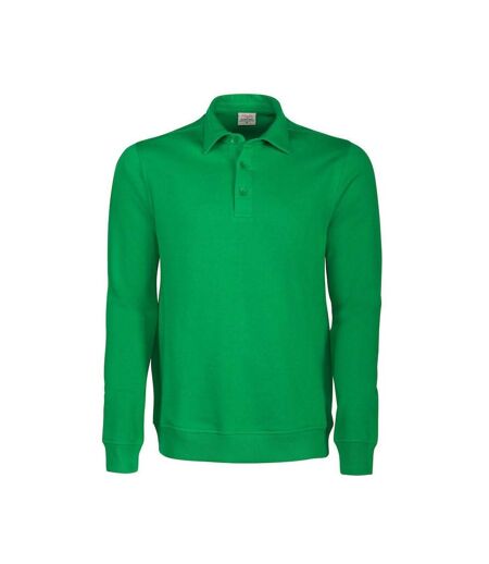 Unisex Adult Homerun Long-sleeved Polo Shirt Fresh Green Printer