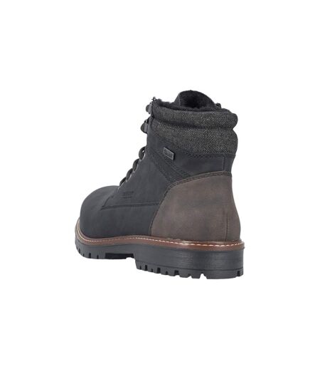 Bottine A Lacets Et Zip Rieker Jeans