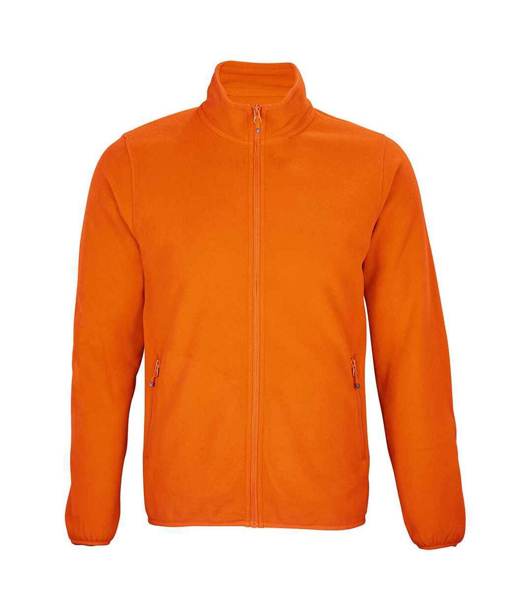 Mens factor recycled fleece jacket orange SOLS