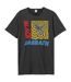 Unisex adult henry square black sabbath t-shirt charcoal Amplified-1