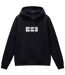 Sweat À Capuche Motif/style Logo Rectangulaire Homme Noir Napapijri-1