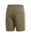 Short De Bain Motif/style 3 Rayures Originals Homme Kaki Blanc Adidas-2