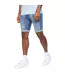 Short Style Griffure Riptrey Abraised Homme Bleu Crosshatch-2