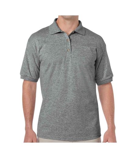 Polo classic homme gris foncé chiné Gildan