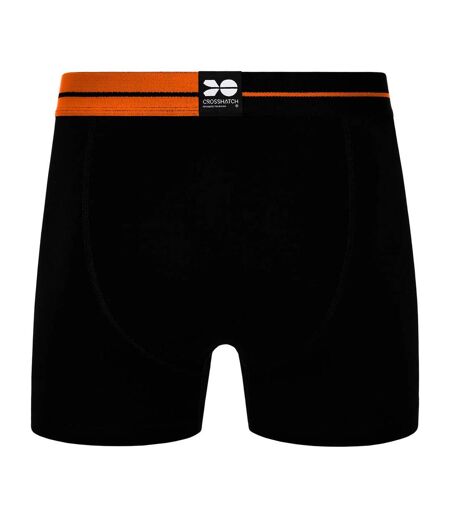 Boxers Dumas Homme Rouge Orange Crosshatch