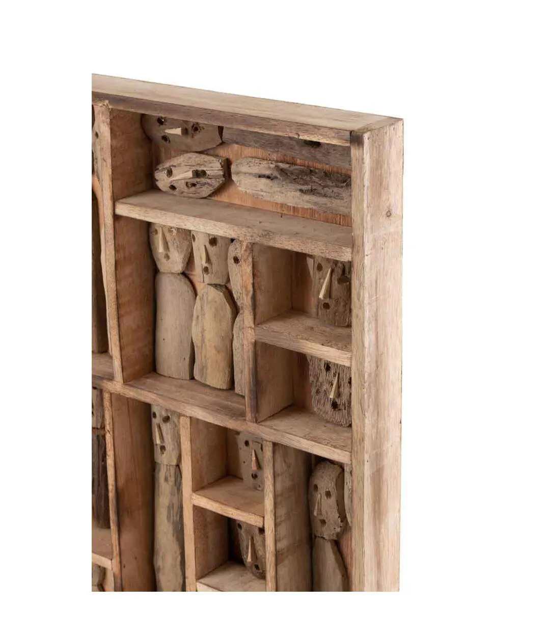 Décoration Murale Famille Masques 150cm Beige-2