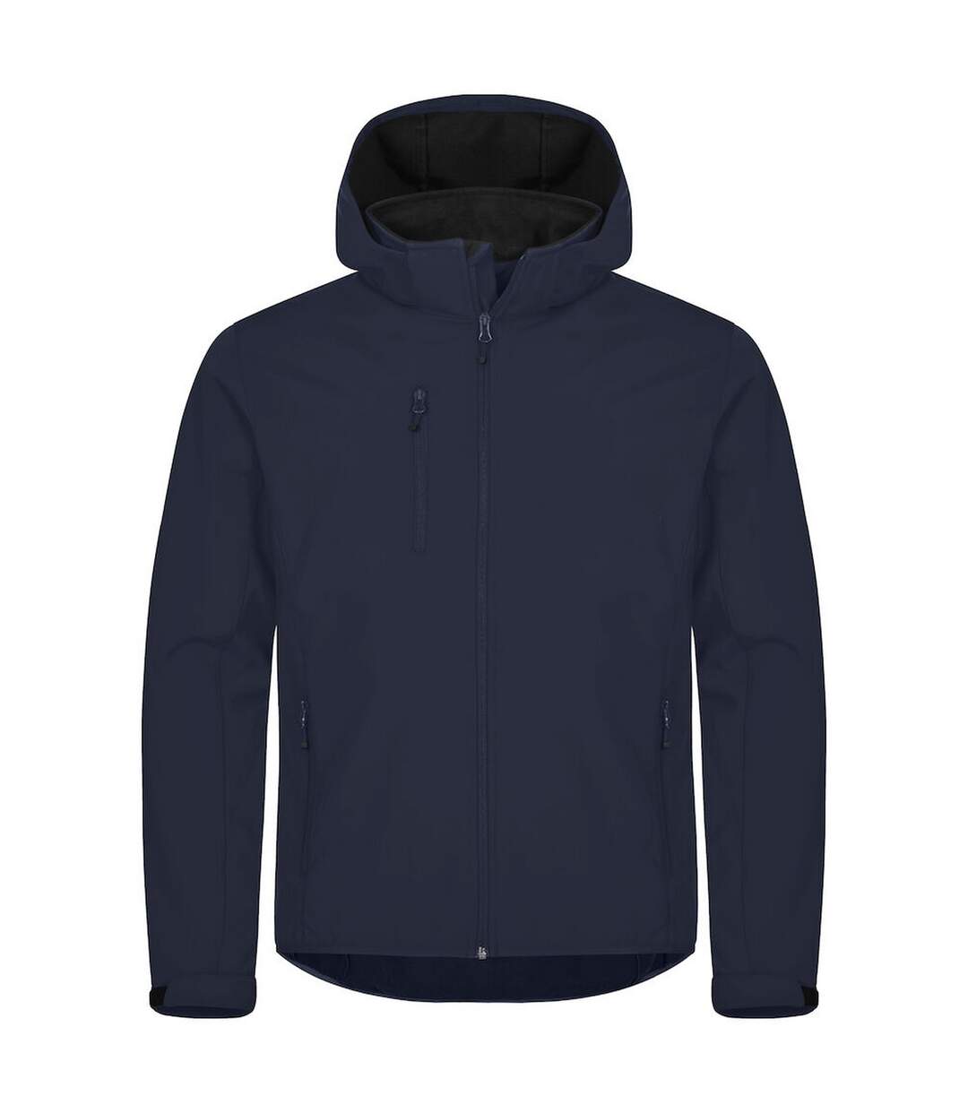 Mens Classic Soft Shell Jacket Navy Blue Clique-1