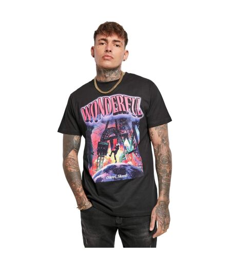 T-shirt Wonderful Homme Noir Mister Tee