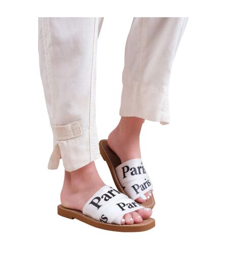 Sandales Cobra Femme Blanc Where´s That From