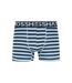 Pack of 3  Mens gridline boxer shorts  denim blue Crosshatch-3