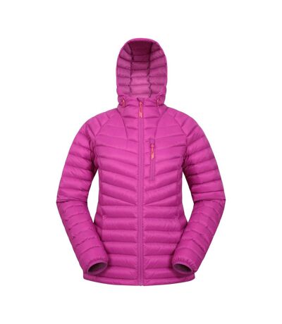 Womens/ladies Skyline Extreme Hydrophobic Down Jacket Purple Mountain Warehouse