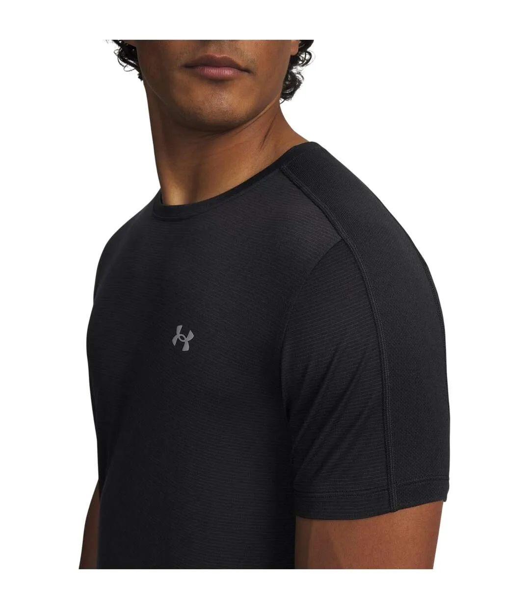 Mens Velociti Reflective T-shirt Black Under Armour-3