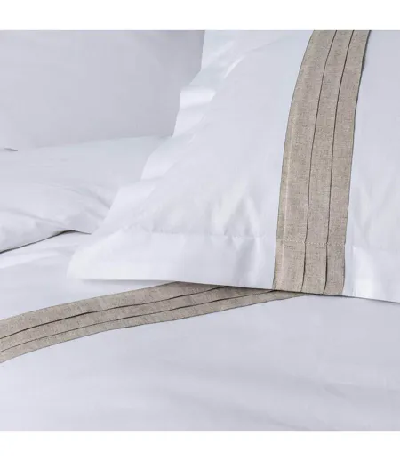 Parure de Lit 3 Pièces Laly 260x240cm Blanc