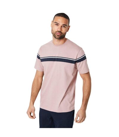 Mens placement chest stripe t-shirt rose Burton