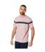 Mens placement chest stripe t-shirt rose Burton